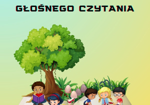 Plakat informujący o Ogólnopolskim Dniu Głośnego Czytania.