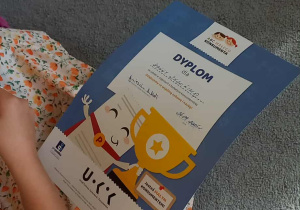 Dyplom za udział w zajęciach o tematyce konsumenckiej.