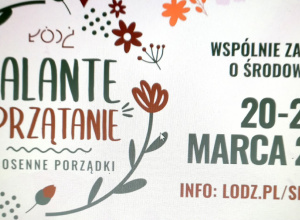 Plakat informujący o akcji Galante Sprzątanie..