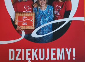 Na zdjęciu widać plakat z programu ogólnopolskiego "Szlachetna Paczka" wraz z informacją dla Rodziców.