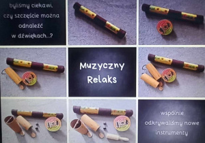 Instrumenty muzyczne poznawane przez dzieci.