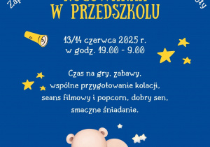 Plakat informujący o nocowance.