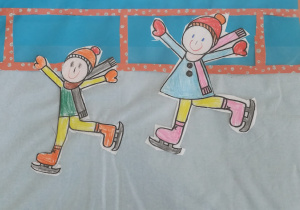 Praca plastyczna "Zimowe zabawy na śniegu", wyróżnienie, Nikodem M., PM 185.