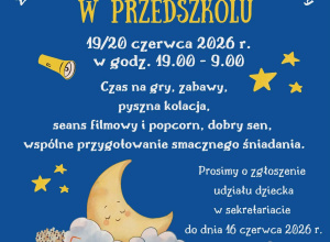 Plakat informujący o "Nocowance".