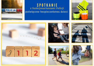 Plakat informujący o bezpieczeństwie.