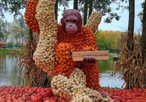 Figura małpy z dyń.