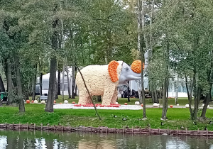 Figura słonia z dyń.